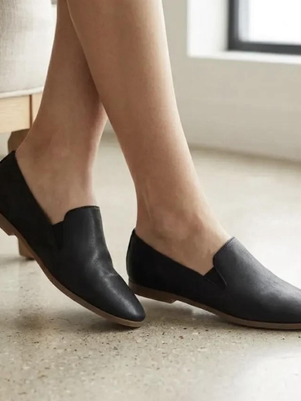Classic Black Slip-On Women's Loafer Lucky Brand